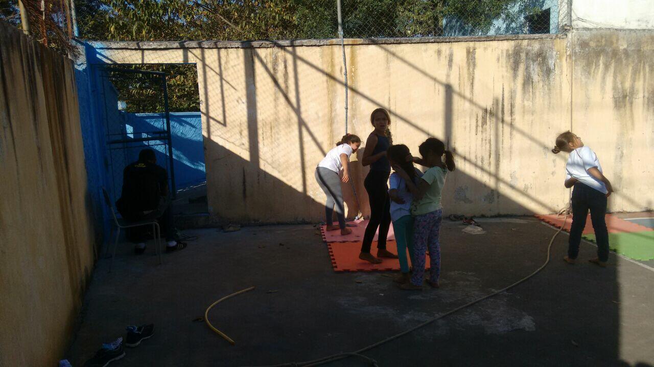 Tarde de escalada na EMEB Ministro Sergio Motta