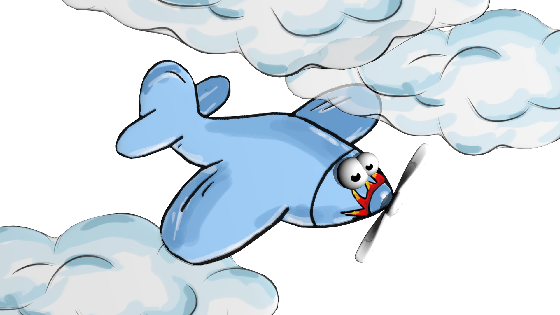 Avião de copo