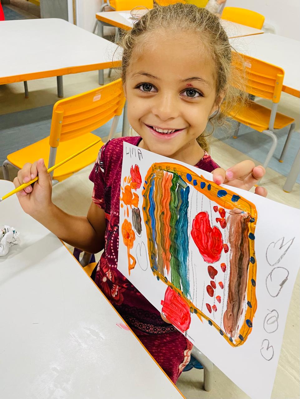 Sentimentos, cores e emoção no nosso fazer artístico! 🎨🖌️🖼️🛖🌳☀️🥰