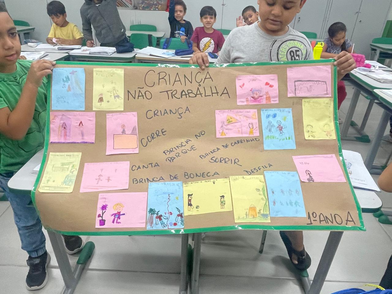 Trabalho infantil, não!🪧🧒🏾🚫🫰🏼🥰